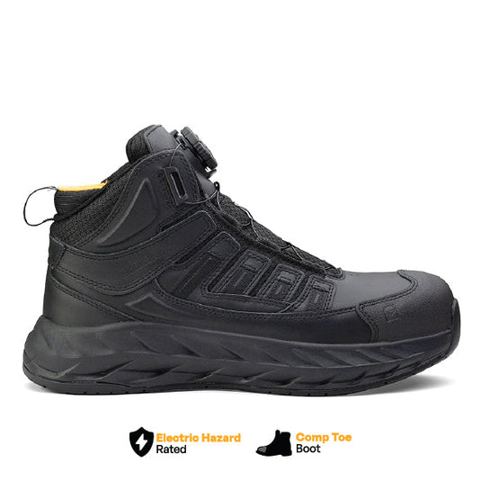 Pro Safety Mid 6" Composite Toe Work Boot – Black