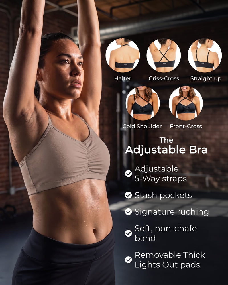 Load image into Gallery viewer, Adjustable Bra – Just Brew It (Latte Brown)
