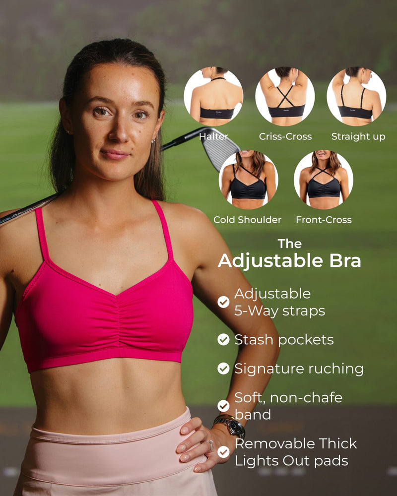 Load image into Gallery viewer, Adjustable Bra – Battle Cry Pink
