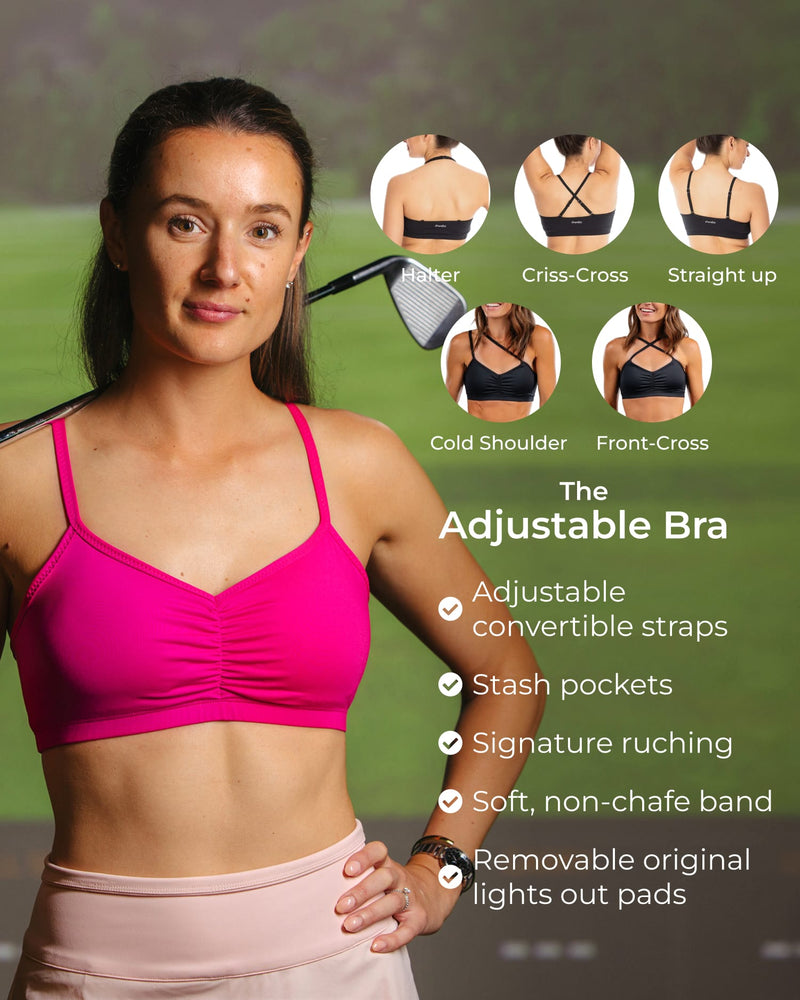 Load image into Gallery viewer, Adjustable Bra – Battle Cry Pink
