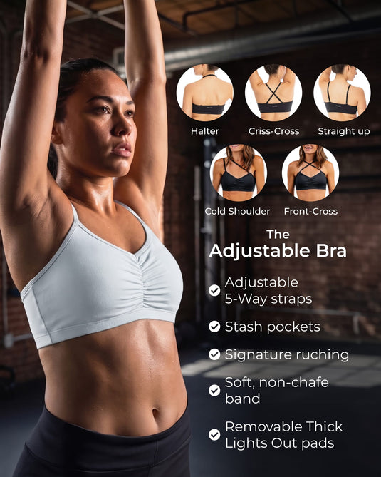 Adjustable Bra – No Headlights White