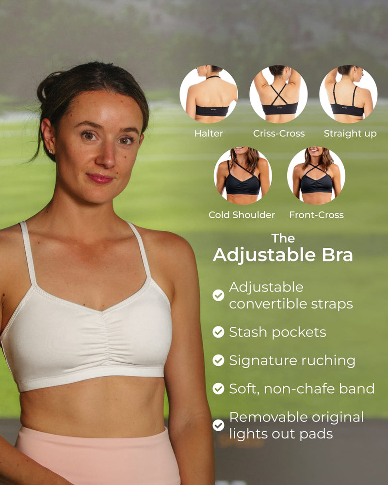 Load image into Gallery viewer, Adjustable Bra – No Headlights White
