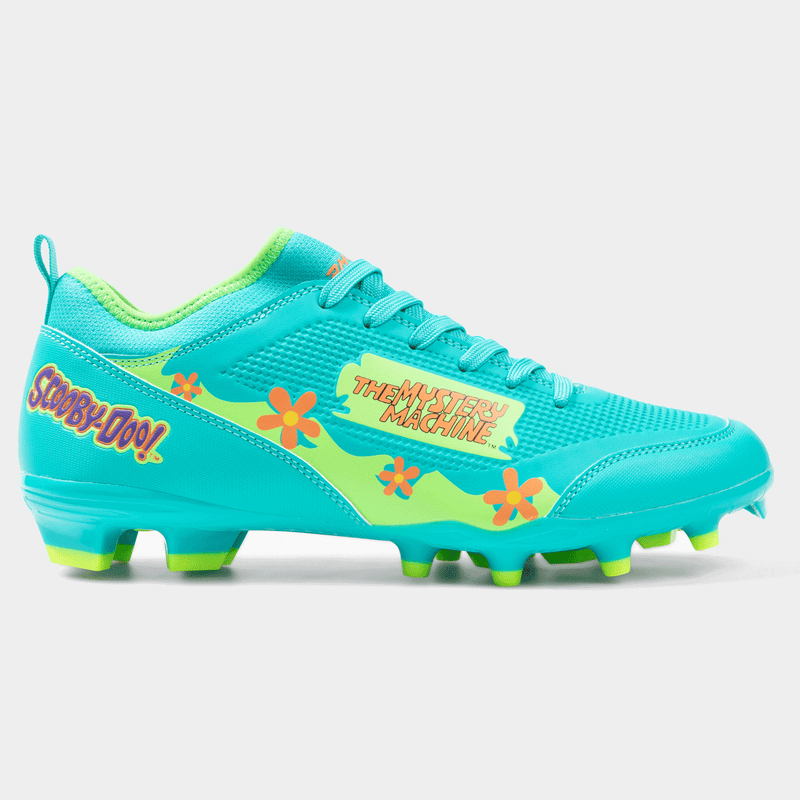 Load image into Gallery viewer, Scooby-Doo Mystery Machine Football Cleats - Velocity 3.0 by Phenom Elite
