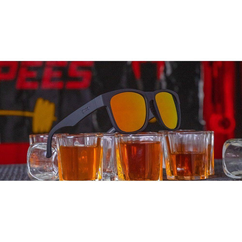 Load image into Gallery viewer, &quot;Beelzebub&#39;s Bourbon Burpees” BFG Premium Sunglasses
