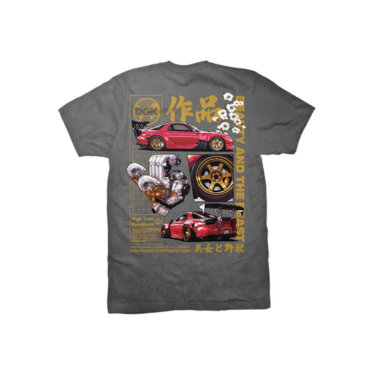 DGK Beauty And The Beast T-Shirt - Washed Black