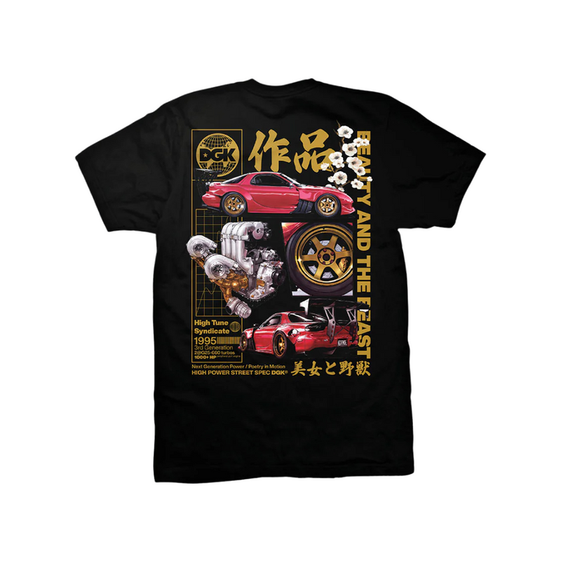 Load image into Gallery viewer, DGK Beauty And The Beast T-Shirt - Black

