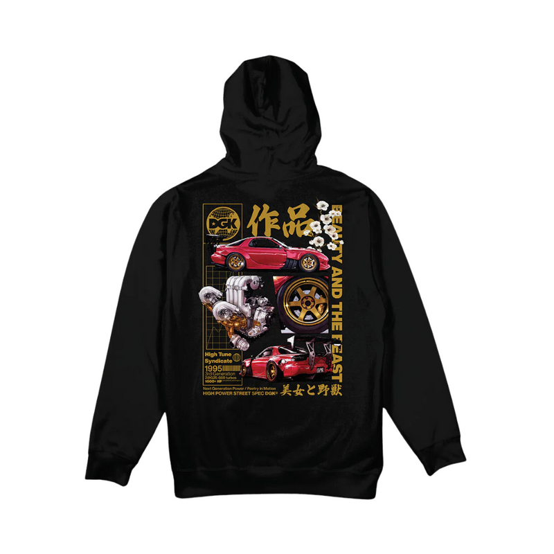 Load image into Gallery viewer, DGK Beauty And The Beast Hooded Fleece - Black
