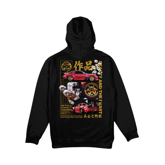 DGK Beauty And The Beast Hooded Fleece - Black