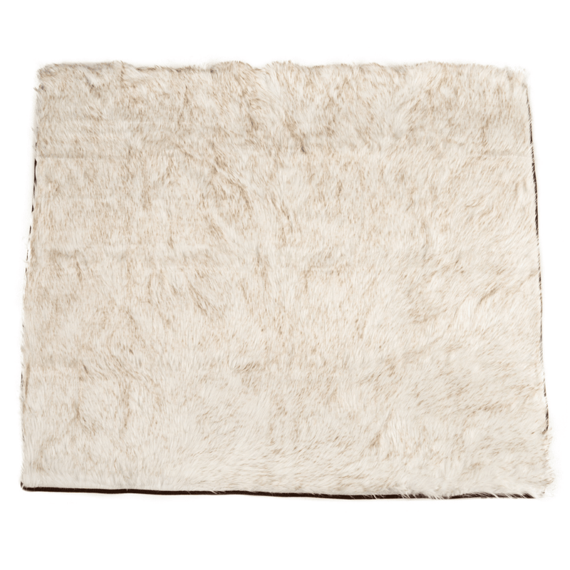 Load image into Gallery viewer, PupProtector™ Waterproof Throw Blanket - White with Brown Accents
