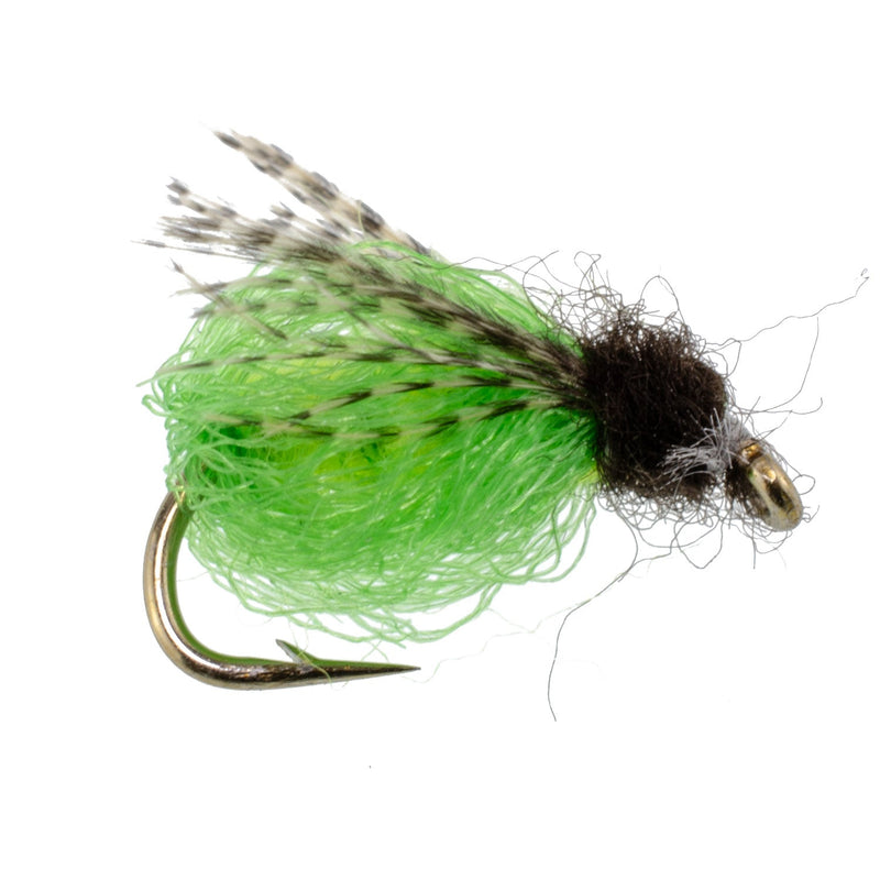 Load image into Gallery viewer, 3 Pack LaFontaine Bright Green Deep Sparkle Caddis Pupa - Hook Size 18
