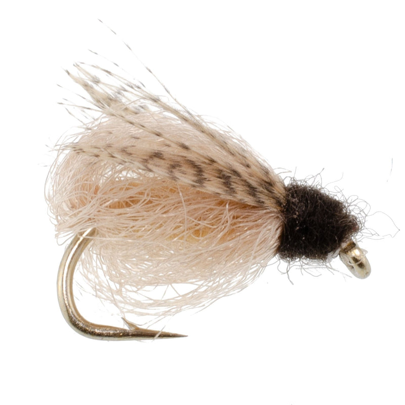 Load image into Gallery viewer, 3 Pack LaFontaine Tan Deep Sparkle Caddis Pupa - Hook Size 16

