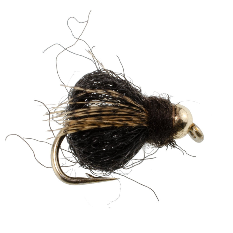 Load image into Gallery viewer, Bead Head LaFontaine Black Deep Sparkle Caddis Pupa - 12 Flies Size 16
