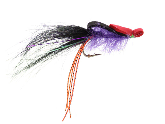 Purple, Black and Red Saltwater EP Foam Fly, size 2/0 | Qty. 2 | Wild Water Fly Fishing - Skoutley Outdoors LLC