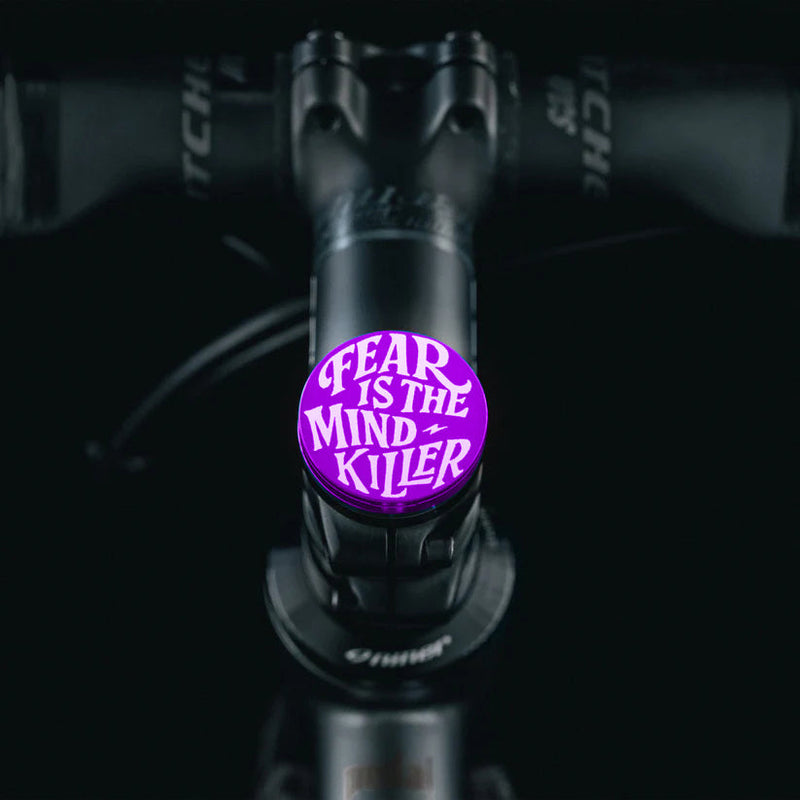 Load image into Gallery viewer, Fear is The Mind Killer - Shapeshifter Bicycle Headset Cap
