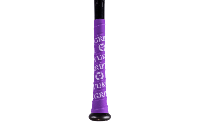 Load image into Gallery viewer, Purple Bat Grip Tape with White
