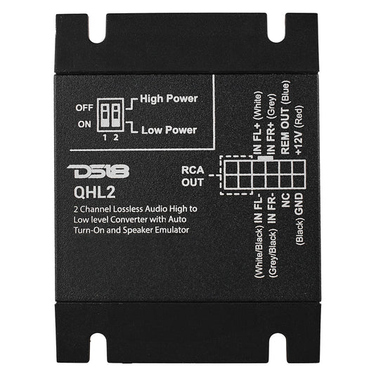 2-Channel Lossless Audio Line Output Converter with Auto Turn-On And Speaker Emulator