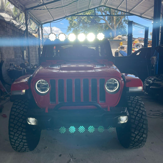 (2pcs/set) 7 Inch 210W Round Spot Beam Offroad LED Driving Lights+Amber/Black Covers(Optional) for SUV ATV UTV Trucks Pickup Jeep Golf Cart Boat