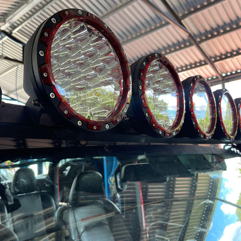 Load image into Gallery viewer, (2pcs/set) 7 Inch 210W Round Spot Beam Offroad LED Driving Lights+Amber/Black Covers(Optional) for SUV ATV UTV Trucks Pickup Jeep Golf Cart Boat
