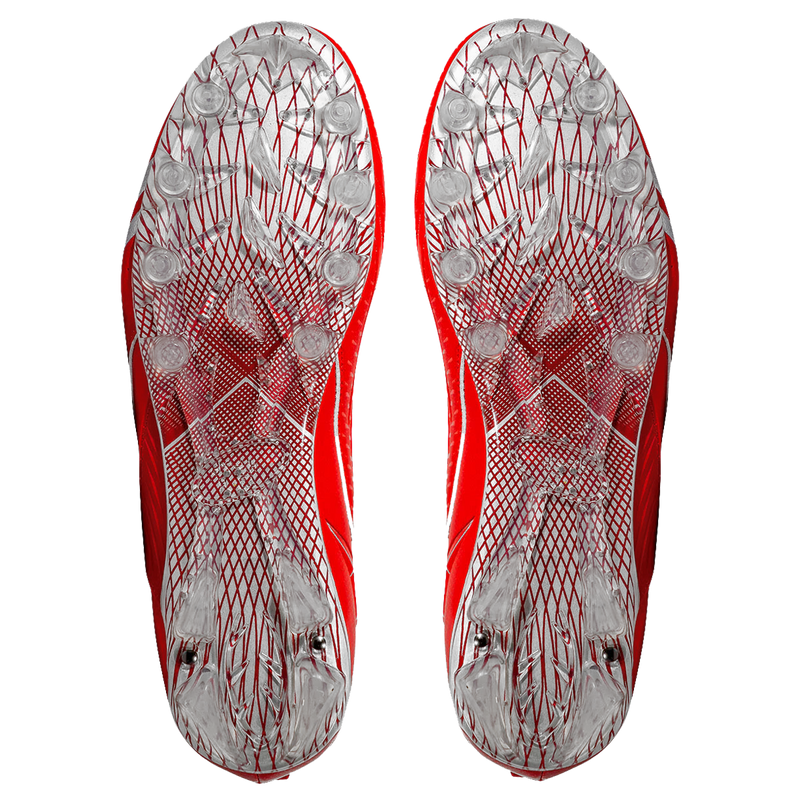 Load image into Gallery viewer, Quantum Speed: Football Cleats - Red - Team Colors
