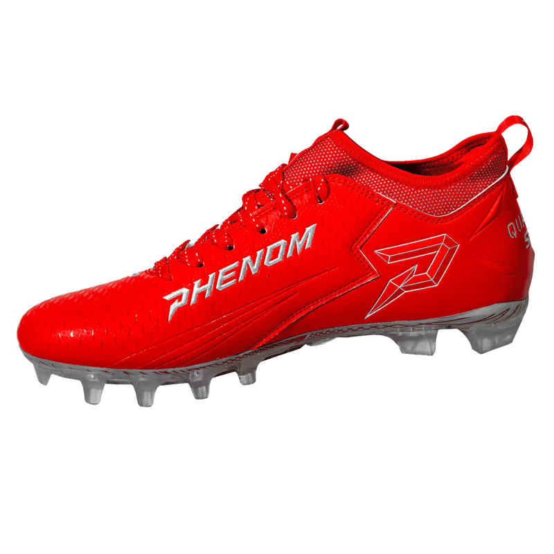 Load image into Gallery viewer, Quantum Speed: Football Cleats - Red - Team Colors
