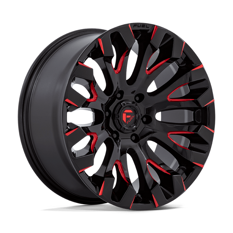 Load image into Gallery viewer, Fuel 1 Pc D829 Quake Gloss Black Milled Red Tint
