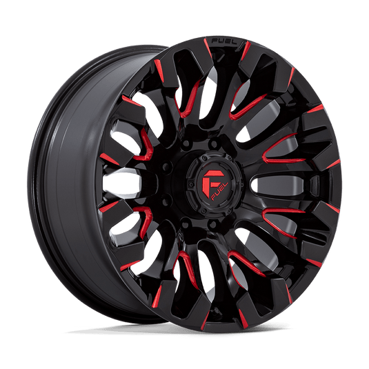 Fuel 1 Pc D829 Quake Gloss Black Milled Red Tint