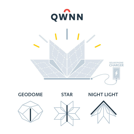 QWNN™ – Solar Lantern and Phone Charging Power Bank
