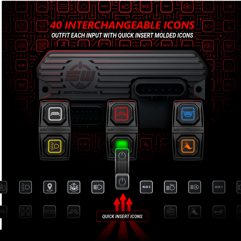 Load image into Gallery viewer, Sierra6, 6-Switch, 3-Rocker Electronic Accessory Smart Switcher - Universal
