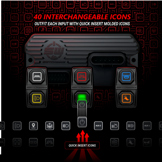 Sierra6, 6-Switch, 3-Rocker Electronic Accessory Smart Switcher - Universal