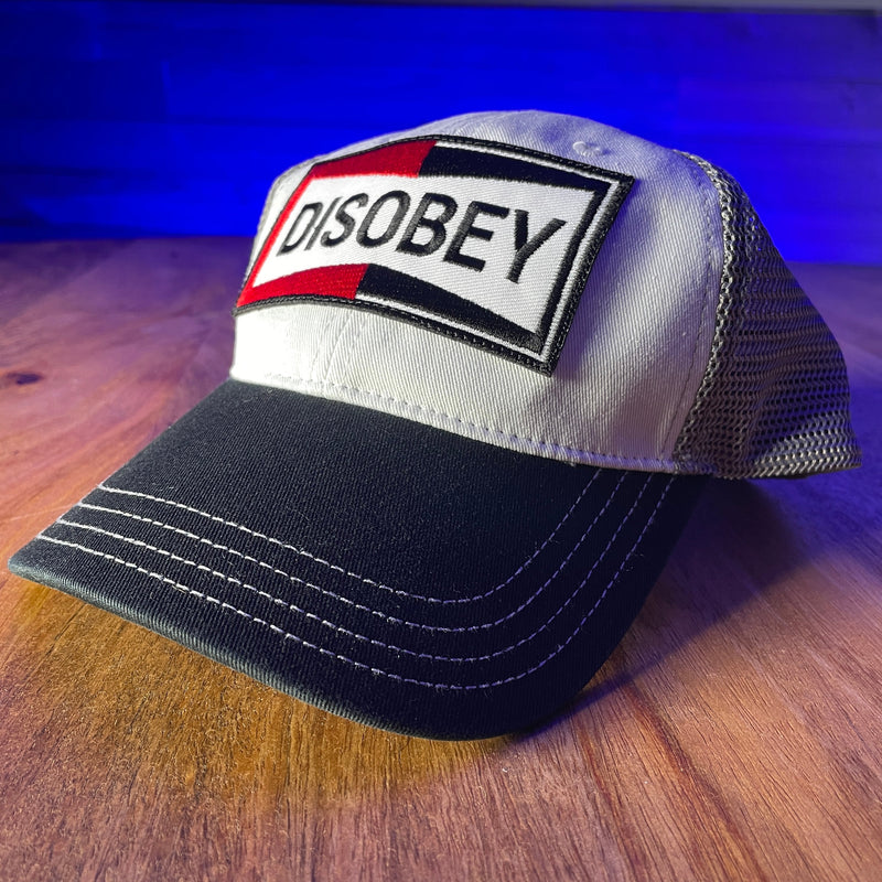 Load image into Gallery viewer, DISOBEY LOW PROFILE DAD HAT - BLACK, WHITE, &amp; GRAY
