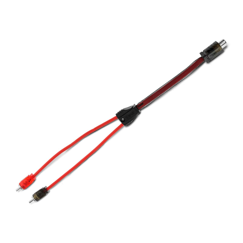 Load image into Gallery viewer, Level 2 RCA 100% Copper OFC Y Connector 1 FEMALE to 2 MALE -  RED
