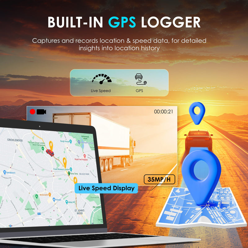 Load image into Gallery viewer, Rexing R316 4K Dash Cam with Wi-Fi &amp; GPS
