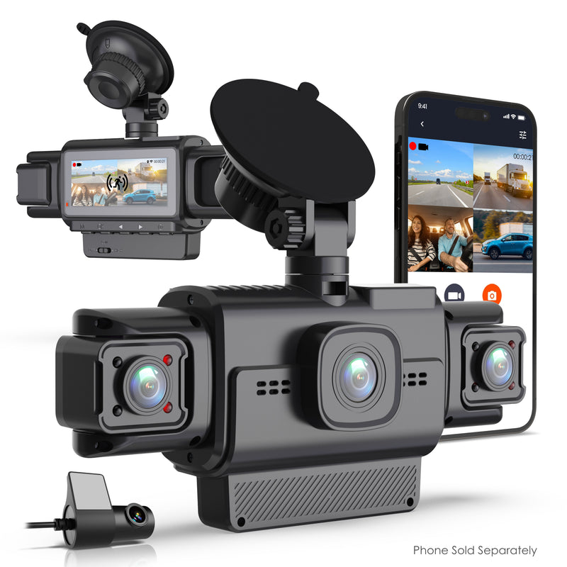 Load image into Gallery viewer, Rexing R4-RD 4-Channel Dash Cam with All-Around 1080p, Built-in 360° Parking Monitor, Wi-Fi, GPS, IR Night Vision
