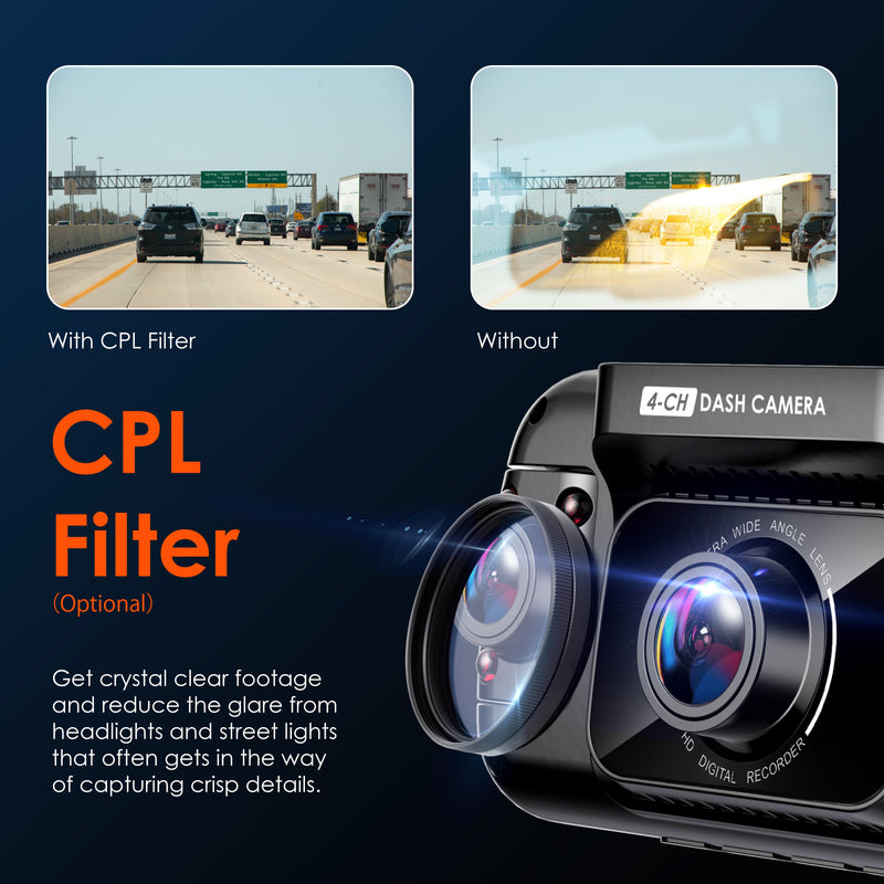 Load image into Gallery viewer, Rexing R4 4 Channel Dash Cam W/ All Around 1080p Resolution, Wi-Fi, and GPS
