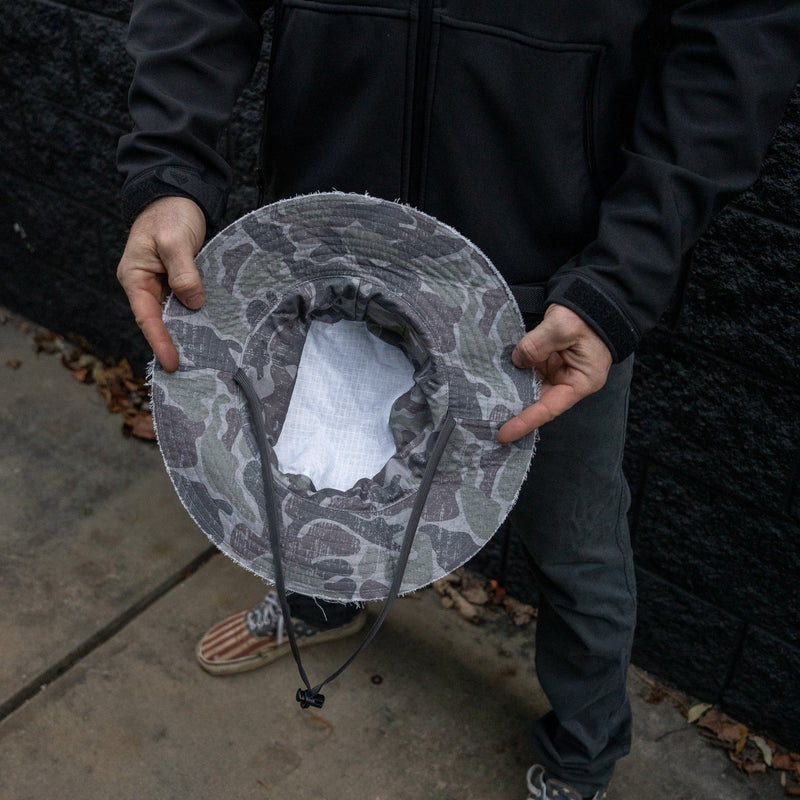 Load image into Gallery viewer, Distressed Ripstop Mid-Profile Tactical Boonie Hat
