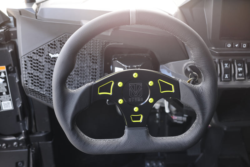 Load image into Gallery viewer, UTVMA DriftX Leather Steering Wheel With Hub

