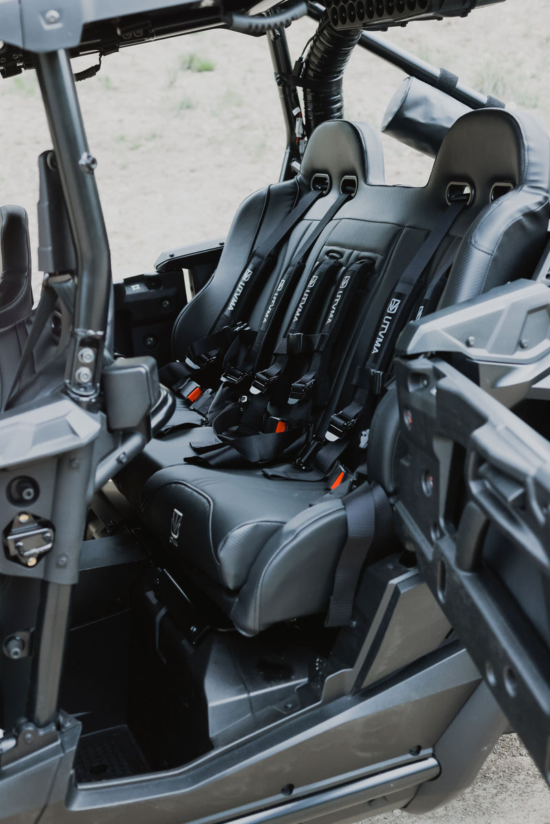 Load image into Gallery viewer, Honda Talon 4 Rear Bench Seat W Harnesses (2019+)
