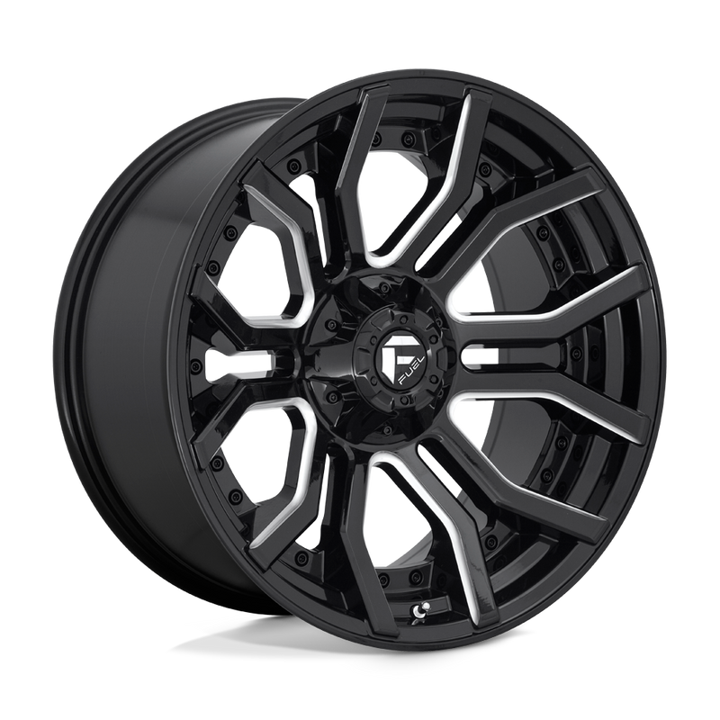 Load image into Gallery viewer, Fuel 1 Pc D711 Rage Gloss Black Milled
