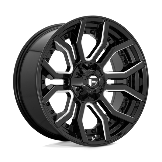 Fuel 1 Pc D711 Rage Gloss Black Milled