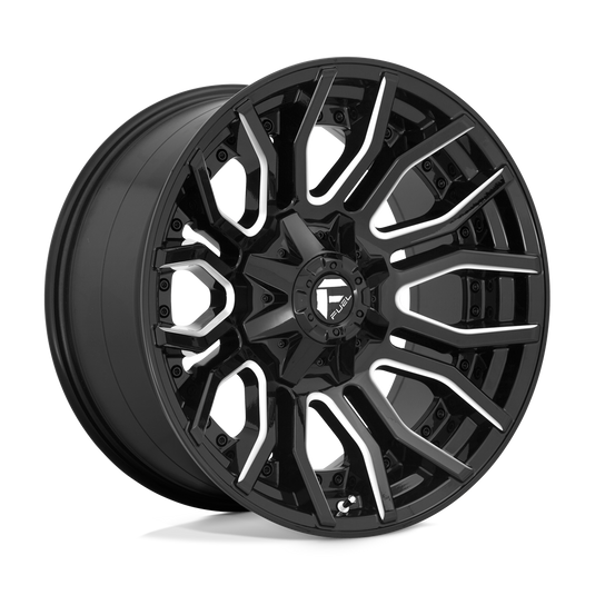 Fuel 1 Pc D711 Rage Gloss Black Milled