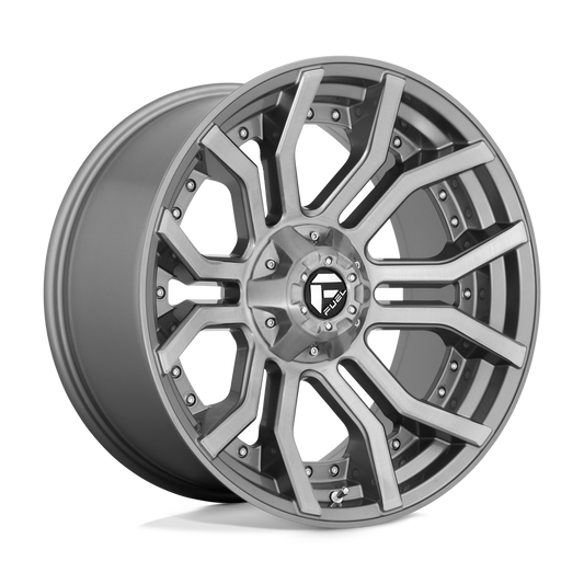 Fuel 1 Pc D713 Rage Platinum Brushed Gun Metal Tinted Clear