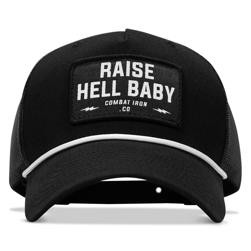 Load image into Gallery viewer, Raise Hell Baby Patch Rope Snapback
