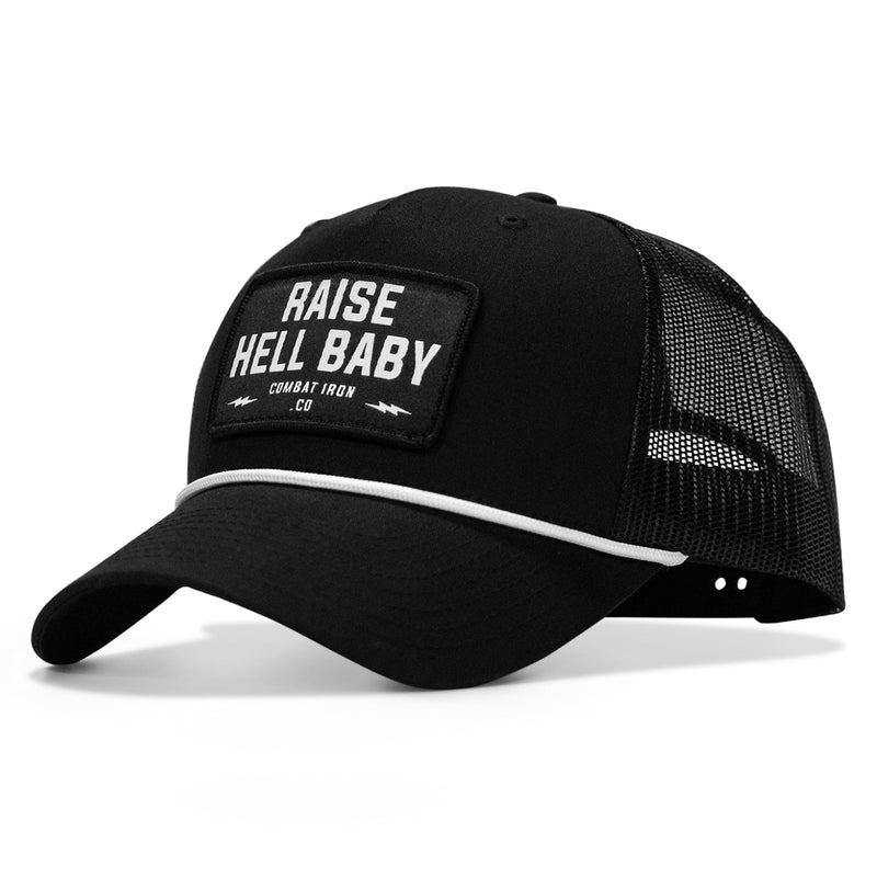 Load image into Gallery viewer, Raise Hell Baby Patch Rope Snapback
