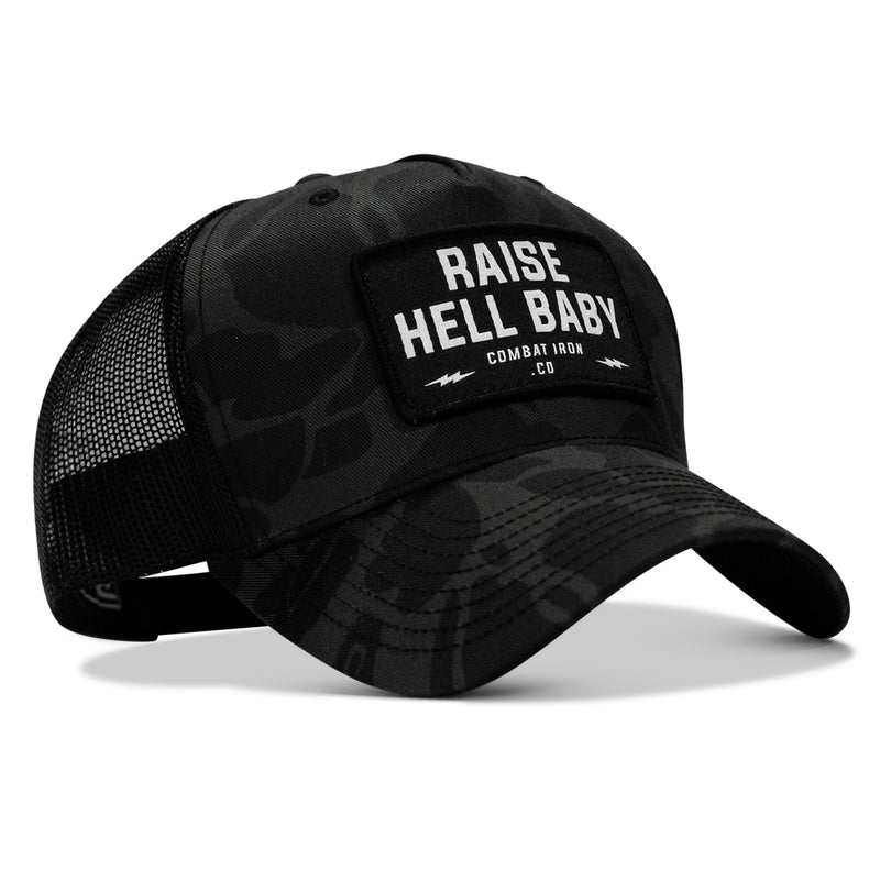Load image into Gallery viewer, Raise Hell Baby Patch Snapback Hat
