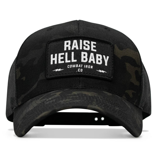 Raise Hell Baby Patch Snapback Hat