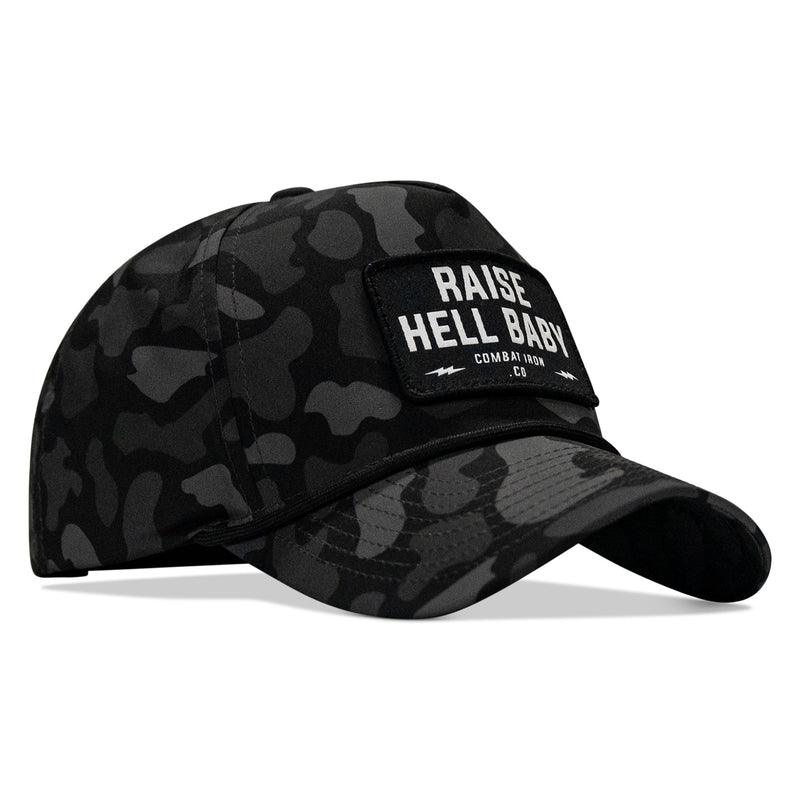 Load image into Gallery viewer, Raise Hell Baby Patch 5 Pannel Snapback
