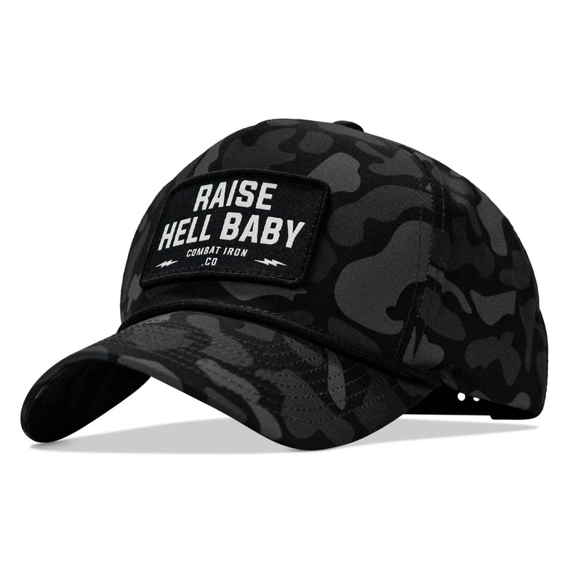 Load image into Gallery viewer, Raise Hell Baby Patch 5 Pannel Snapback
