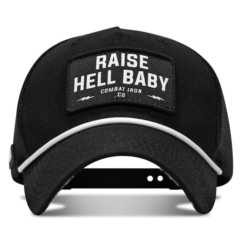 Load image into Gallery viewer, Raise Hell Baby Patch Rope Snapback Hat
