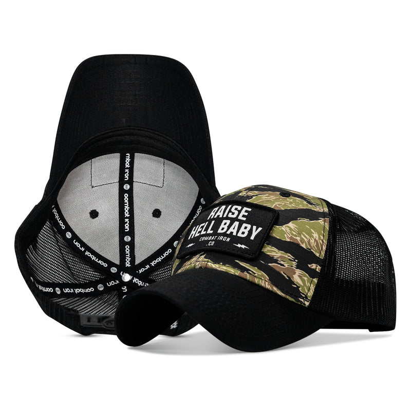 Load image into Gallery viewer, Raise Hell Baby Patch Original Ripstop Snapback Hat
