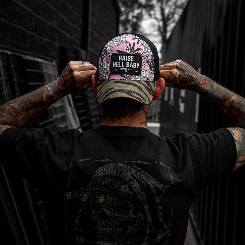 Load image into Gallery viewer, Raise Hell Baby Patch Original Ripstop Snapback Hat
